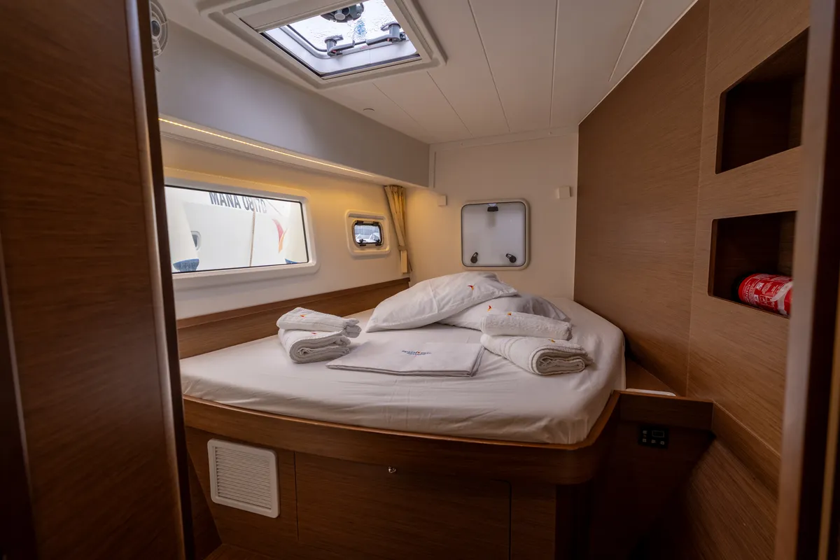 Cabin on Cappero - Standard line, a Lagoon 42 catamaran at Salerno, Italy