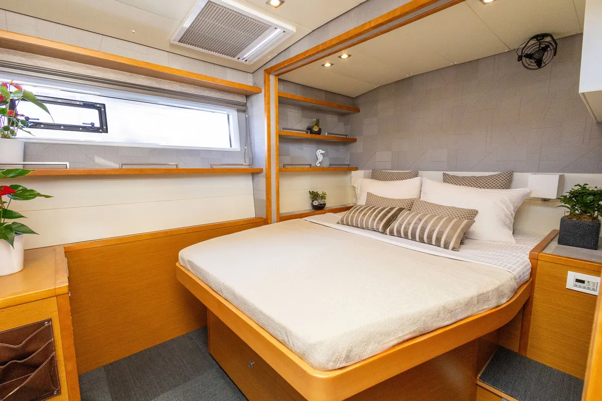 Cabin on KING OF DIAMONDS, a Lagoon 560 catamaran at Athens, Greece