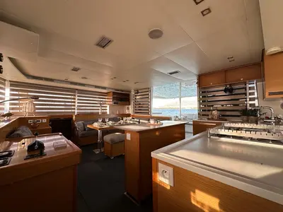 Salon of KING OF DIAMONDS, a Lagoon 560 catamaran at Athens, Greece