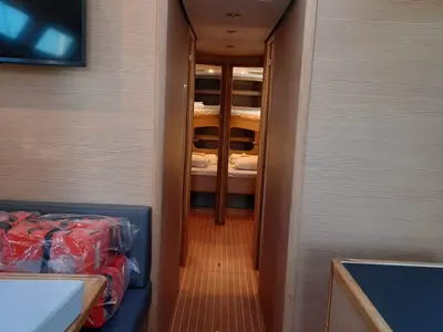 Salon of My Wave, a D&D Kufner 54 Exclusive sailboat at Trogir, Croatia