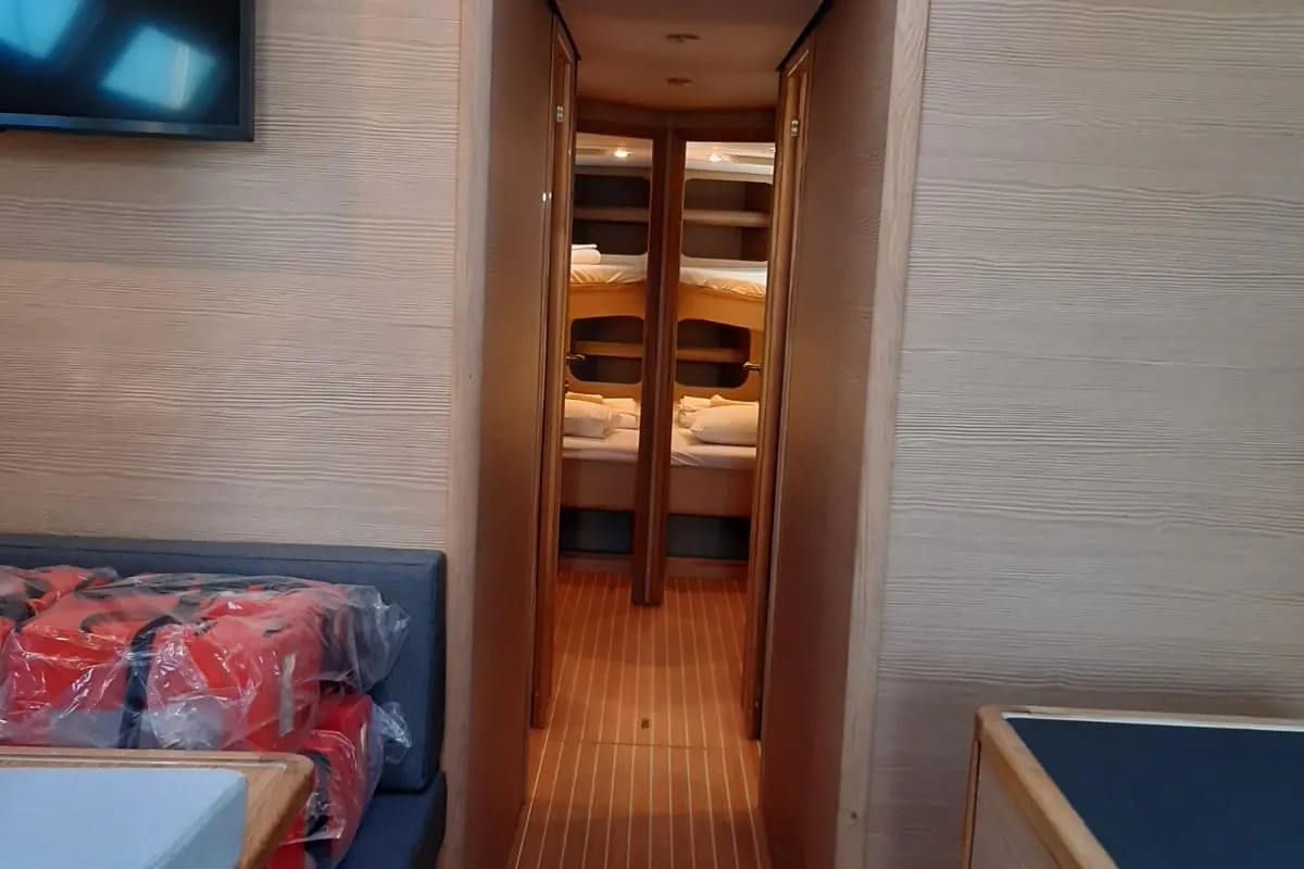 Salon of My Wave, a D&D Kufner 54 Exclusive sailboat at Trogir, Croatia