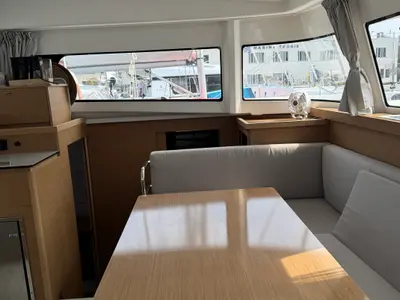 Salon of White Ivy, a Excess 11 - 4 + 1 + 1 cab. catamaran at Grad Trogir, Croatia