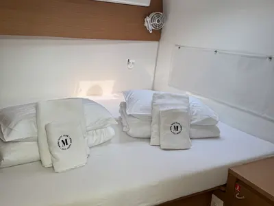 Cabin on White Ivy, a Excess 11 - 4 + 1 + 1 cab. catamaran at Grad Trogir, Croatia