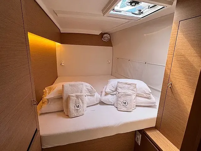 Cabin on White Ivy, a Excess 11 - 4 + 1 + 1 cab. catamaran at Grad Trogir, Croatia