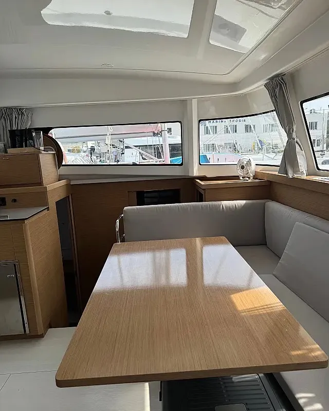 Salon of White Ivy, a Excess 11 - 4 + 1 + 1 cab. catamaran at Grad Trogir, Croatia