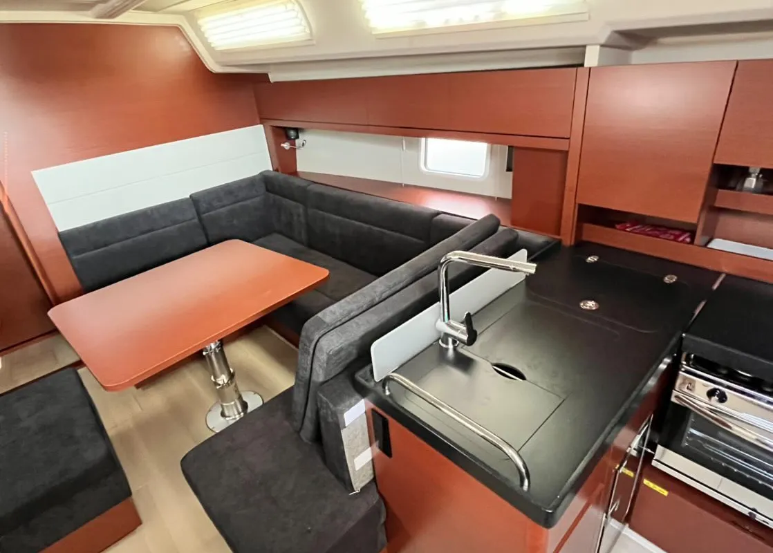 Galley of Avra, a Hanse 458 sailboat at Municipal Unit of Lefkada, Greece
