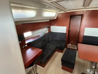 Salon of Avra, a Hanse 458 sailboat at Municipal Unit of Lefkada, Greece