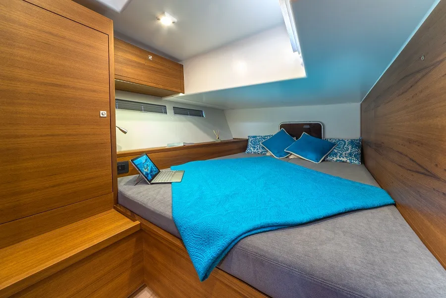 Cabin on Nadja, a More 55 sailboat at Seget Donji, Croatia