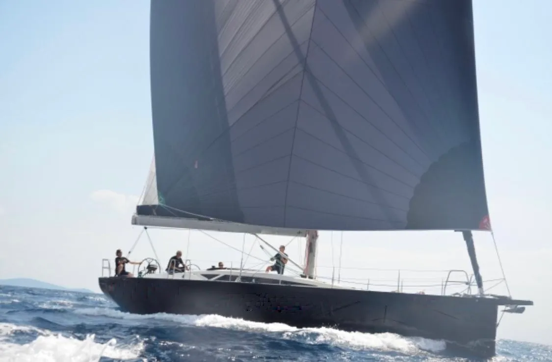Exterior view of Nadja, a More 55 sailboat at Seget Donji, Croatia