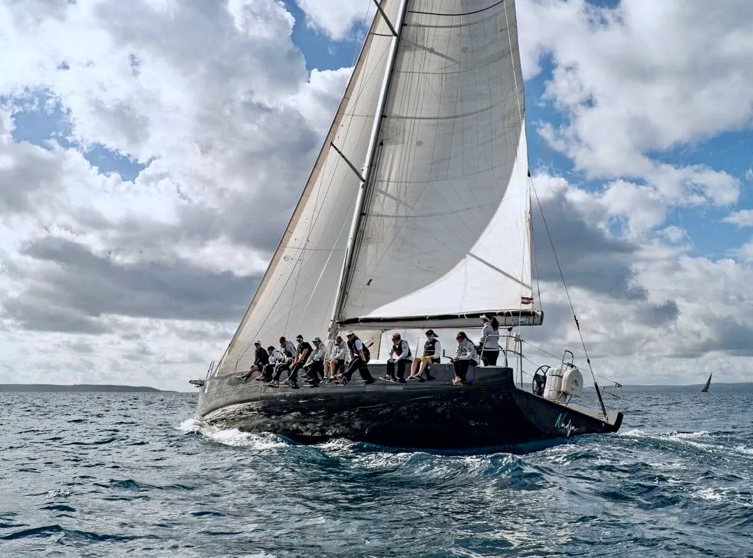 Exterior view of Nadja, a More 55 sailboat at Seget Donji, Croatia