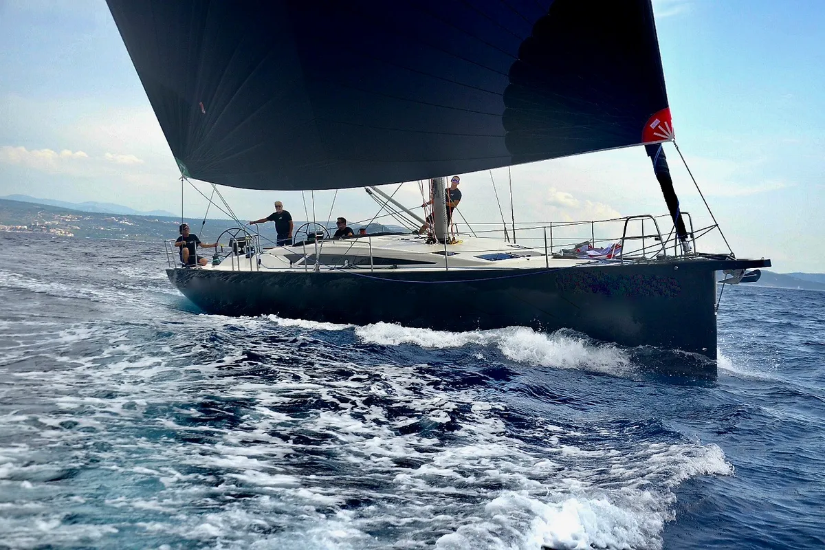 Exterior view of Nadja, a More 55 sailboat at Seget Donji, Croatia