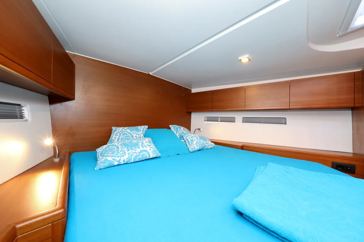 Cabin on Nadja, a More 55 sailboat at Seget Donji, Croatia
