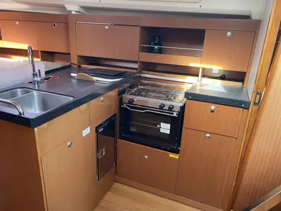Galley of Kon-Tiki, a Hanse 385 sailboat at Grad Pula, Croatia