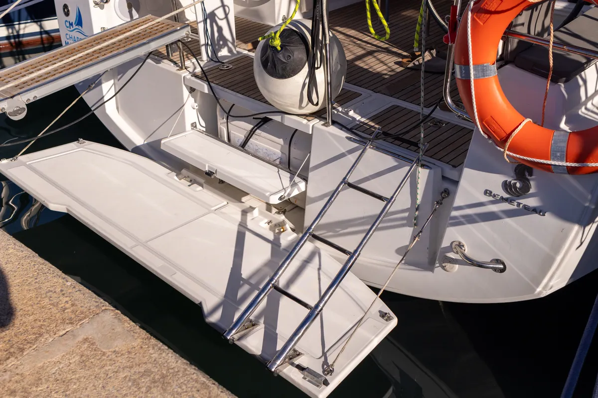 MOIN, a Beneteau Oceanis 38 sailboat at Port de Pollença, Spain