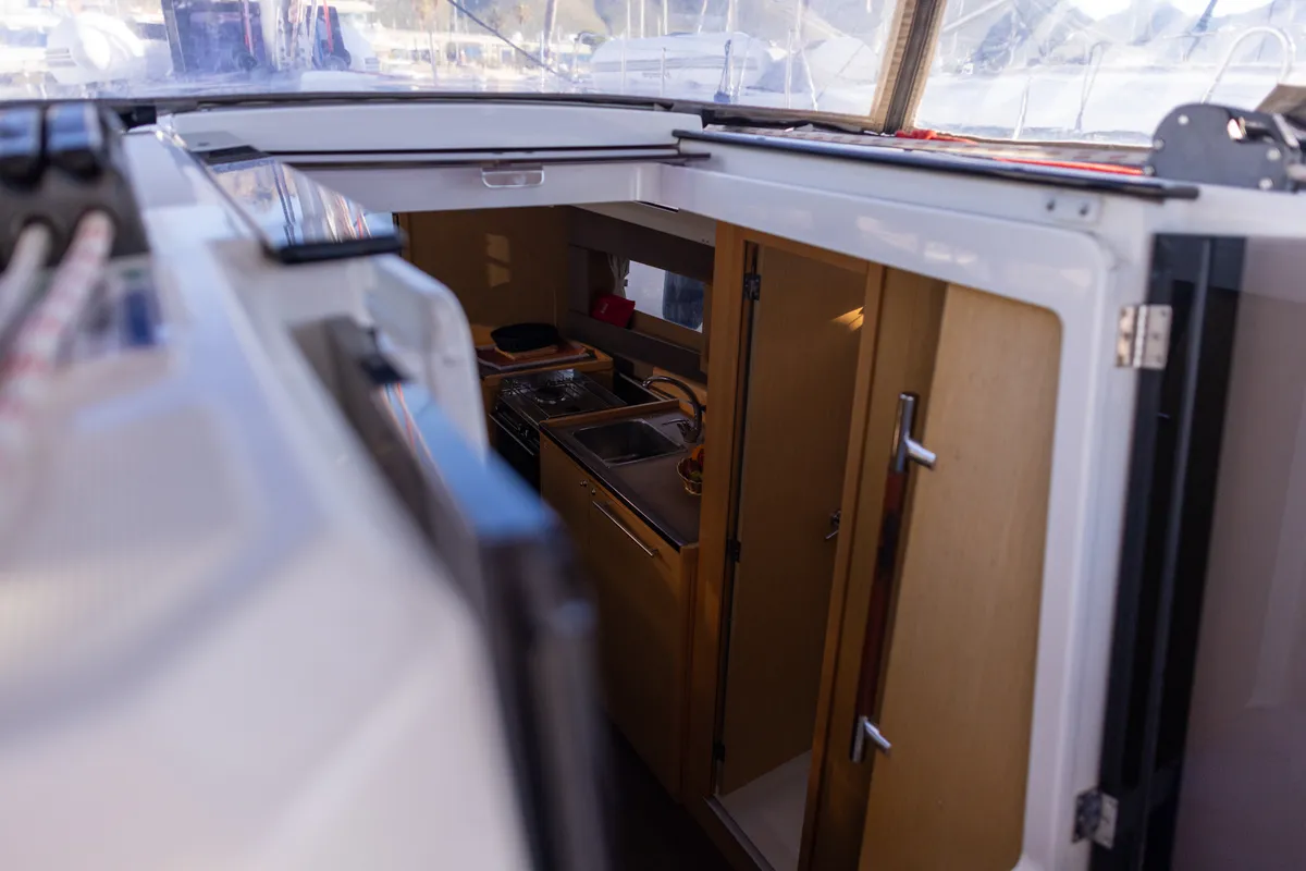 MOIN, a Beneteau Oceanis 38 sailboat at Port de Pollença, Spain