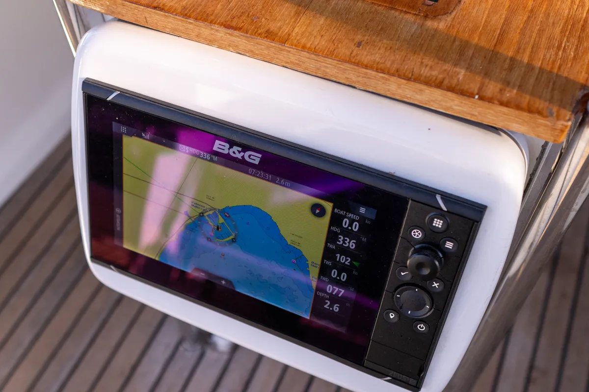 MOIN, a Beneteau Oceanis 38 sailboat at Port de Pollença, Spain