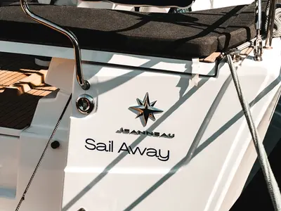 Sail Away, a Jeanneau Sun Odyssey 455 sailboat at Municipal Unit of Nea Peramos, Greece