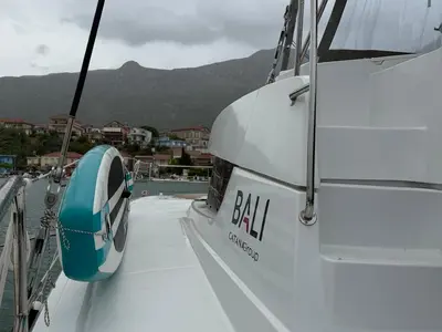 Junior Mary 1, a Bali 4.2 catamaran at Municipal Unit of Palairos, Greece
