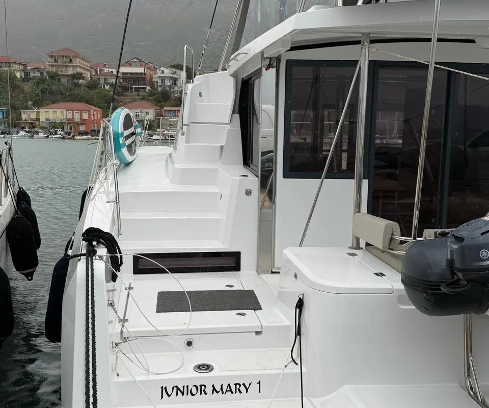 Junior Mary 1, a Bali 4.2 catamaran at Municipal Unit of Palairos, Greece
