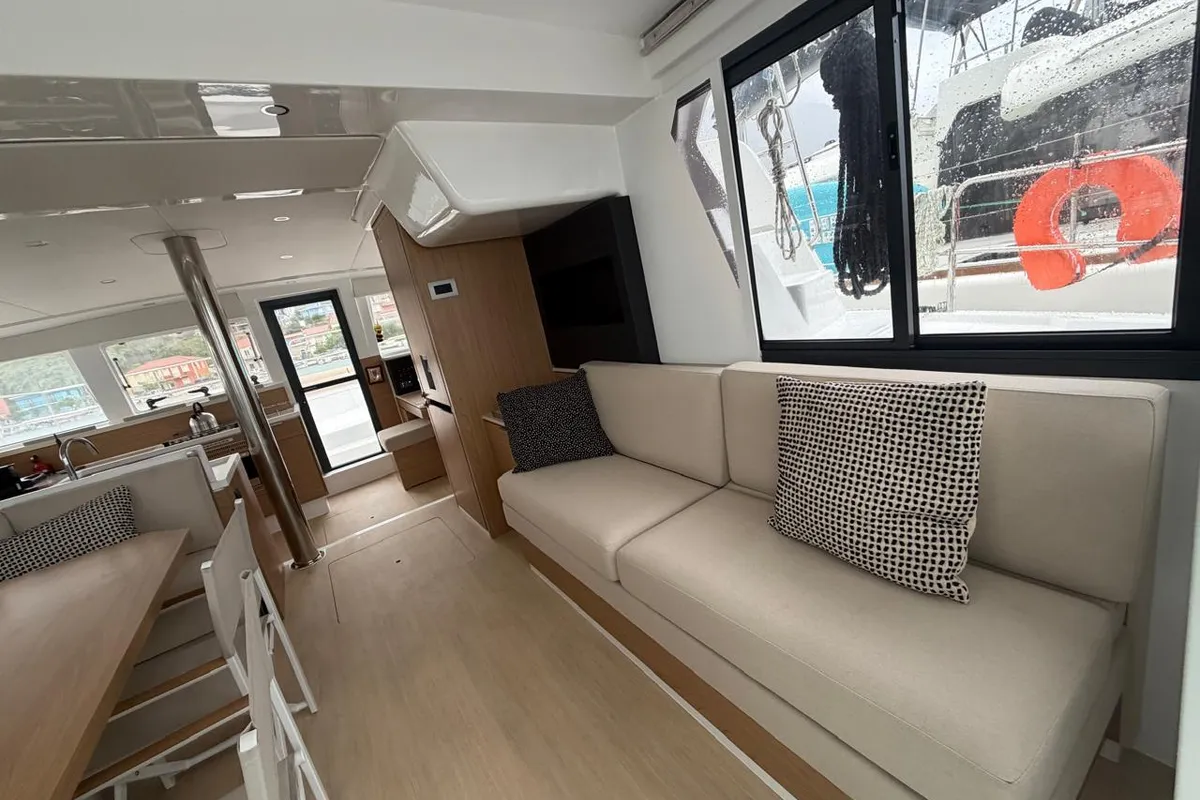 Junior Mary 1, a Bali 4.2 catamaran at Municipal Unit of Palairos, Greece