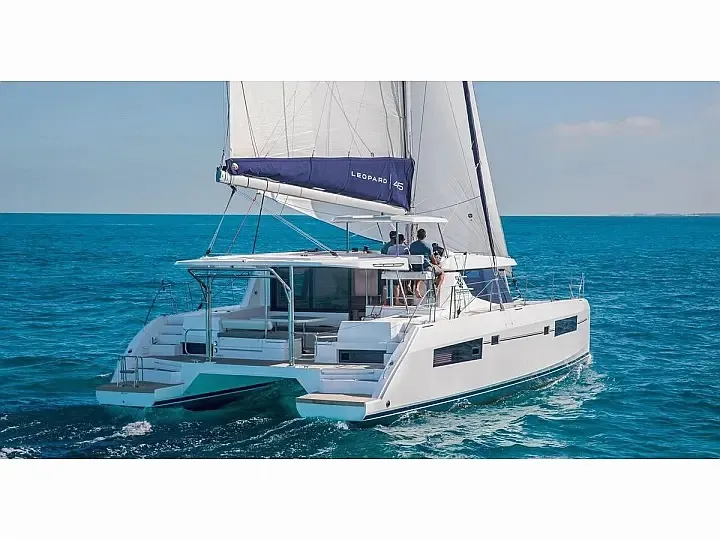 Leopard 45, a catamaran at Athens, Greece