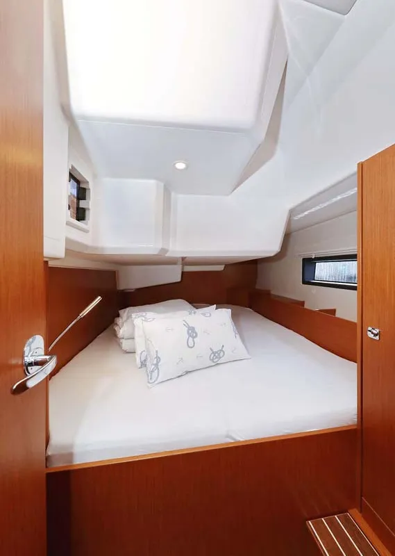 Cabin on Antares, a Bavaria C42 Style sailboat at Grad Biograd na Moru, Croatia