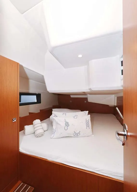 Cabin on Antares, a Bavaria C42 Style sailboat at Grad Biograd na Moru, Croatia