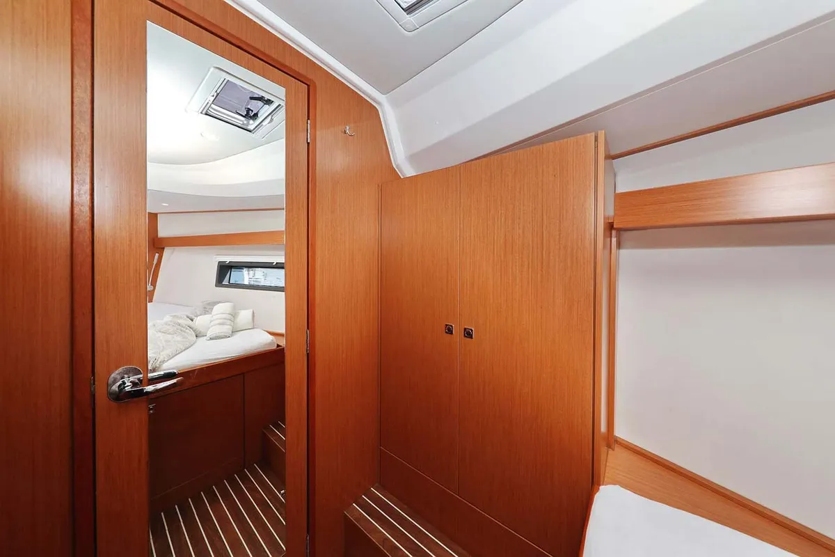 Cabin on Antares, a Bavaria C42 Style sailboat at Grad Biograd na Moru, Croatia
