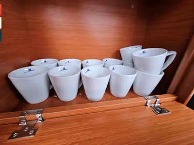 Galley of Maverick, a Dufour 520 GL sailboat at Rogoznica, Croatia
