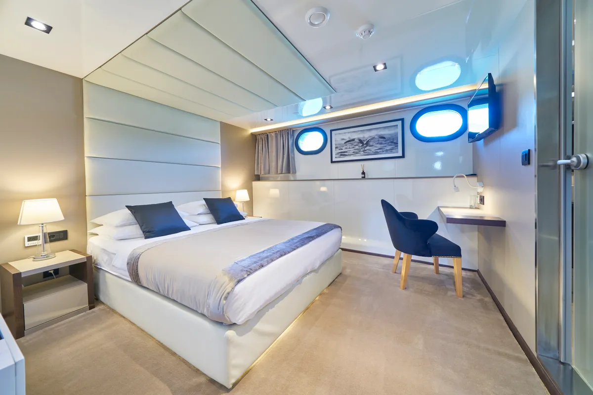 Cabin on Rara Avis, a Gulet Luxury Sailing Yacht motor yacht at Split, Croatia