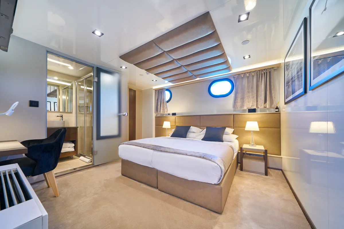 Cabin on Rara Avis, a Gulet Luxury Sailing Yacht motor yacht at Split, Croatia