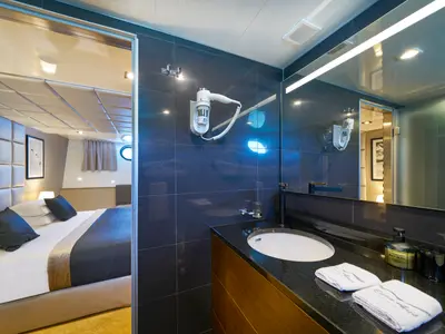 Head on Rara Avis, a Gulet Luxury Sailing Yacht motor yacht at Split, Croatia