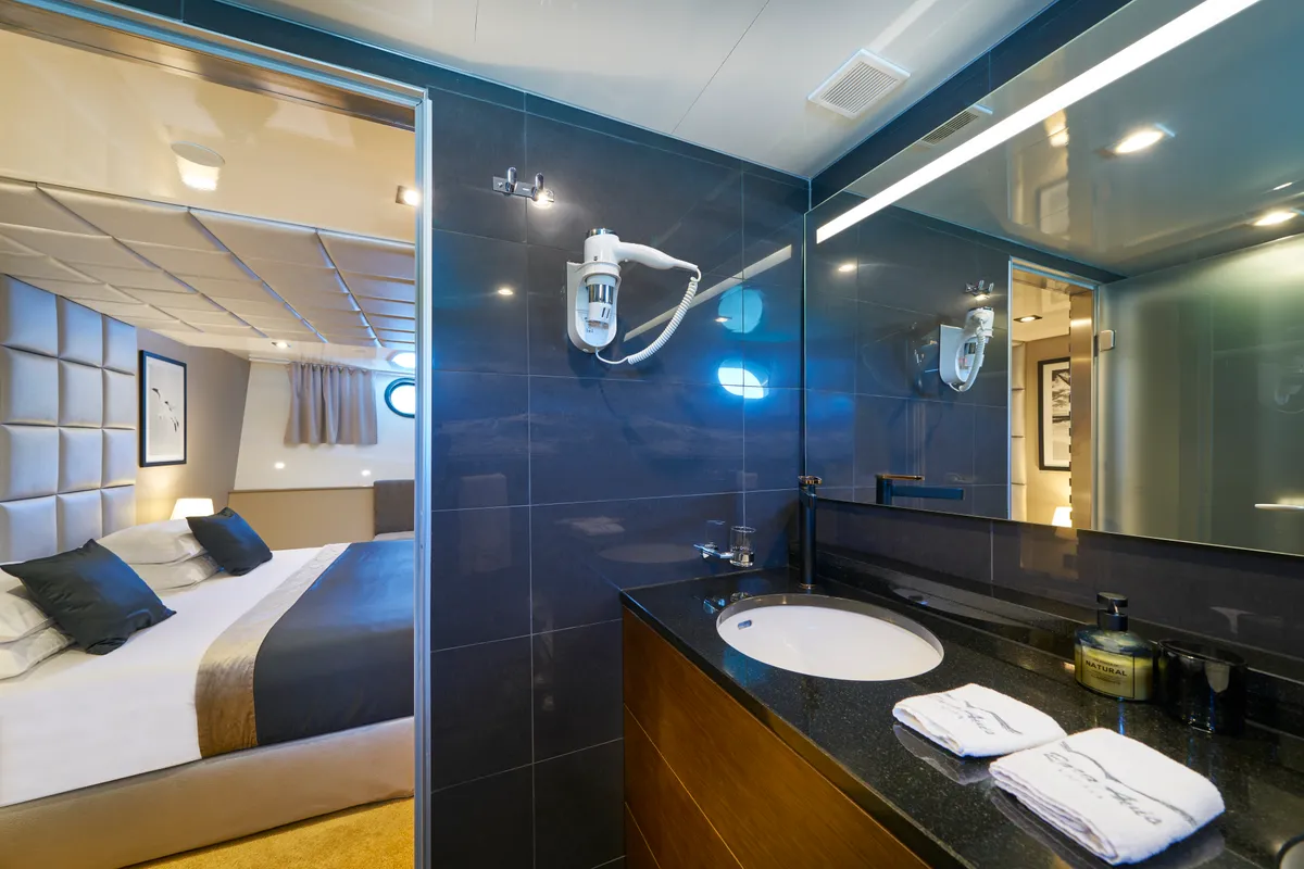 Head on Rara Avis, a Gulet Luxury Sailing Yacht motor yacht at Split, Croatia