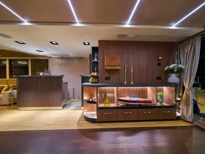 Salon of Rara Avis, a Gulet Luxury Sailing Yacht motor yacht at Split, Croatia