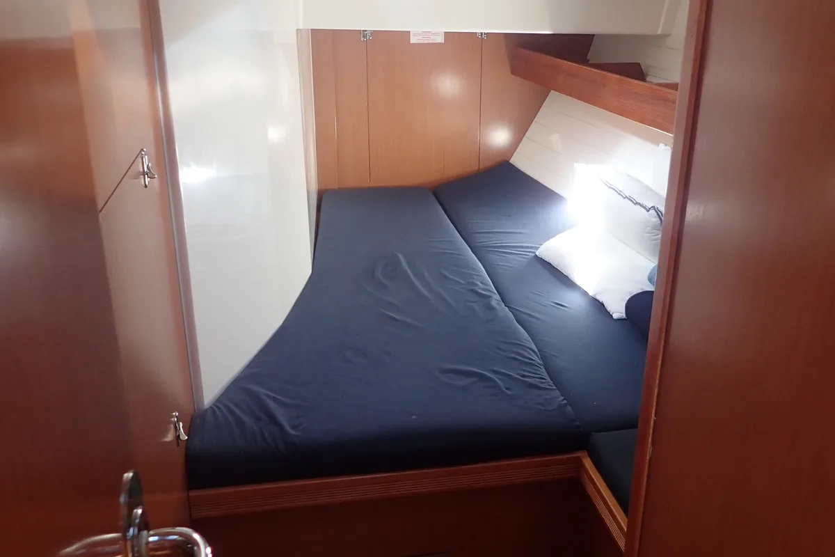 Cabin on Vivaldi, a Bavaria 55 Cruiser sailboat at Sukošan, Croatia