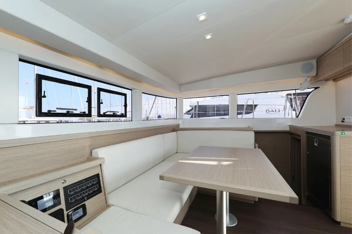 Salon of Lipstick, a Lagoon 40 catamaran at Grad Biograd na Moru, Croatia