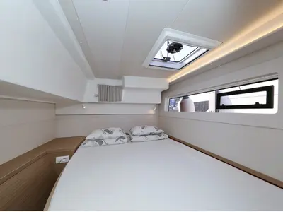 Cabin on Lipstick, a Lagoon 40 catamaran at Grad Biograd na Moru, Croatia