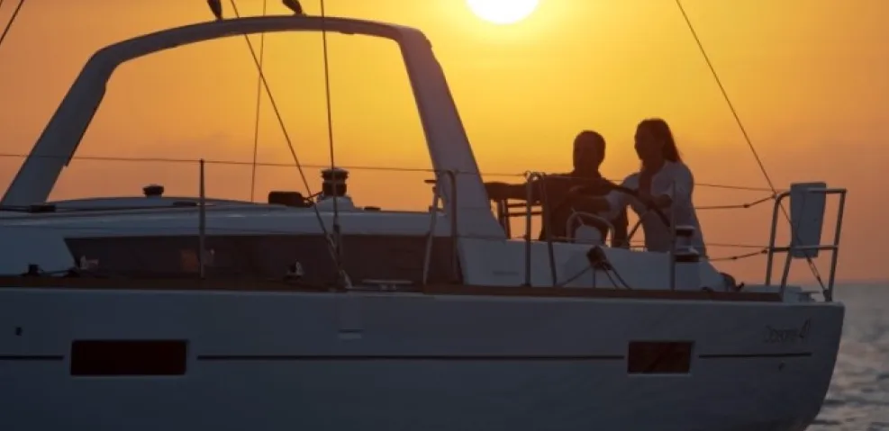 Exterior view of Tina, a Beneteau Oceanis 41 sailboat at Fethiye, Turkey