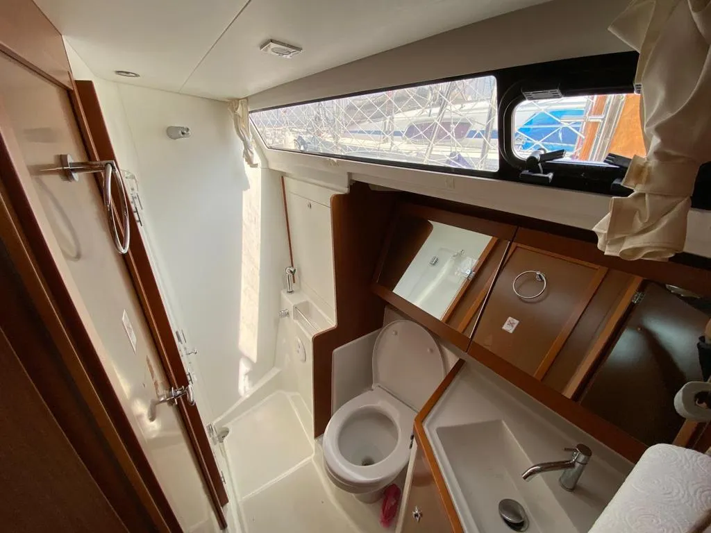 Head on Tina, a Beneteau Oceanis 41 sailboat at Fethiye, Turkey