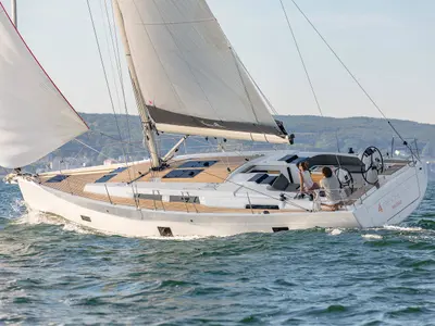 Endless Seas, a Hanse 458 sailboat at Grad Biograd na Moru, Croatia