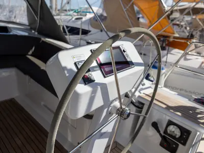 Endless Seas, a Hanse 458 sailboat at Biograd na Moru, Croatia