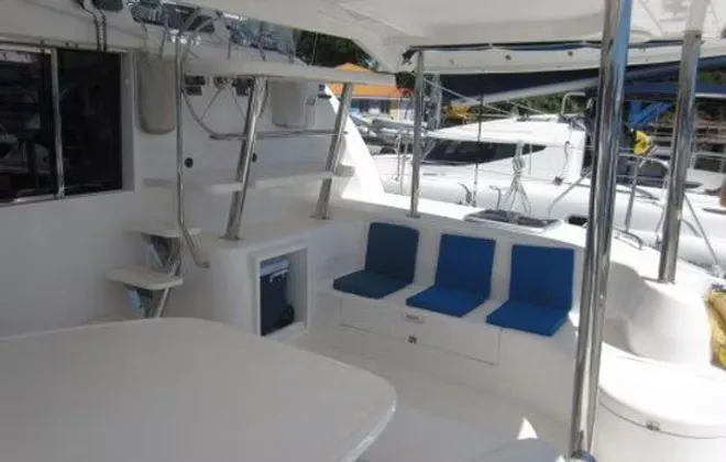 Marine Venus, a Leopard 46 catamaran at Ribishi, Saint Vincent and the Grenadines