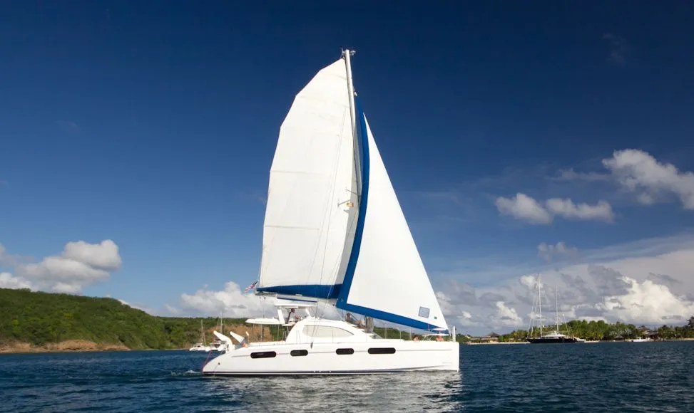 Marine Venus, a Leopard 46 catamaran at Ribishi, Saint Vincent and the Grenadines