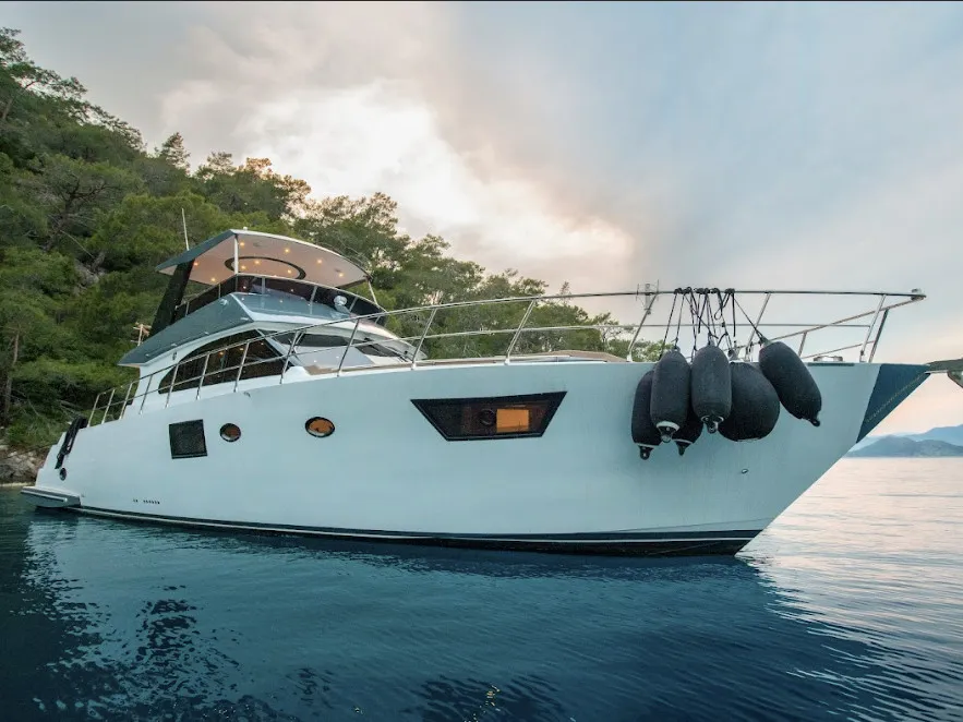 Golden Blue, a Custom Made Golden blue motor yacht at Fethiye, Turkey