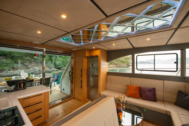 Golden Blue, a Custom Made Golden blue motor yacht at Fethiye, Turkey