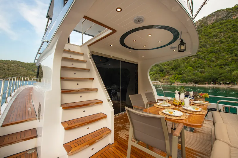 Golden Blue, a Custom Made Golden blue motor yacht at Fethiye, Turkey