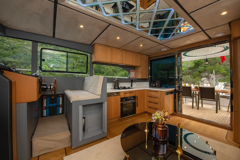 Golden Blue, a Custom Made Golden blue motor yacht at Fethiye, Turkey