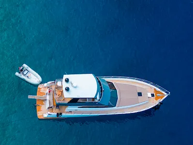 Golden Blue, a Custom Made Golden blue motor yacht at Fethiye, Turkey