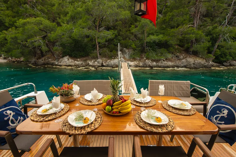 Golden Blue, a Custom Made Golden blue motor yacht at Fethiye, Turkey