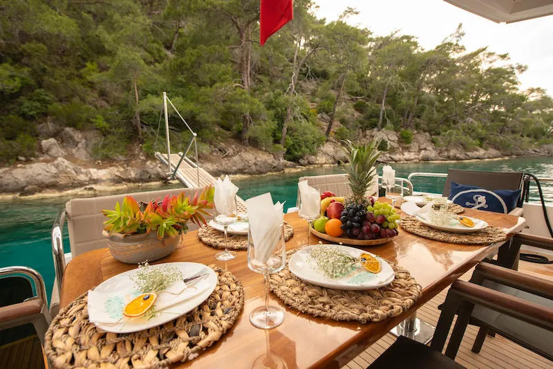 Golden Blue, a Custom Made Golden blue motor yacht at Fethiye, Turkey